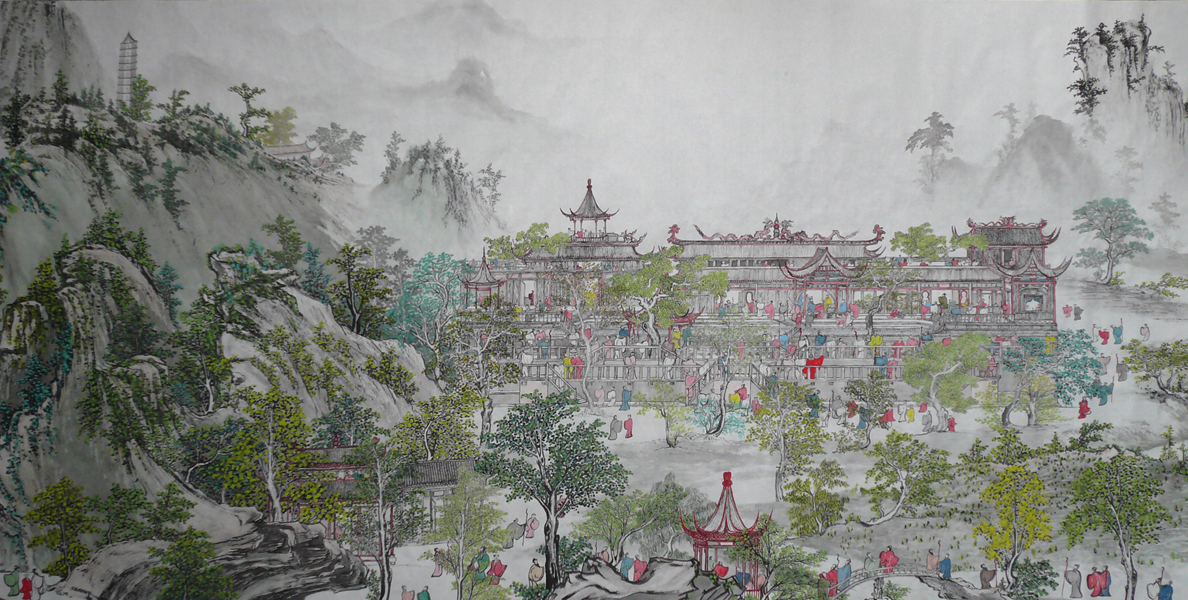 A Giant Traditional Chinese Painting | CLICK ON IMAGE