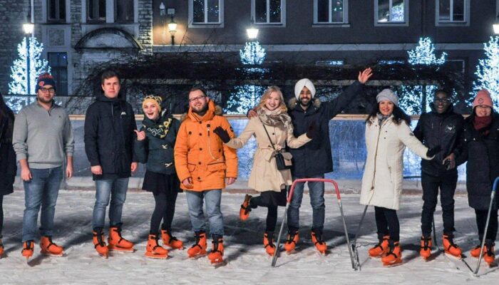 TalTech - Tallinn University of Technology students ice winter global 19